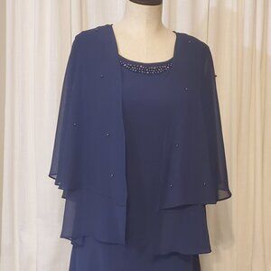 Chiffon Jacket Dress sz 14
